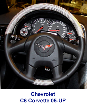 C6 Corvette Standard Style 2005 Carbon Fiber or Leather Steering Wheel